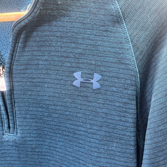 Under Armour Cold Gear Storm Jacket Mens M Warm Casual Teal Performance 1864 - Picture 2 of 8